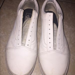 Vans(all white leather)
